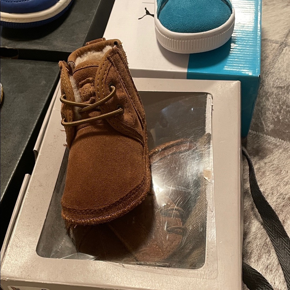 Cozy Brown Kids Moccasins